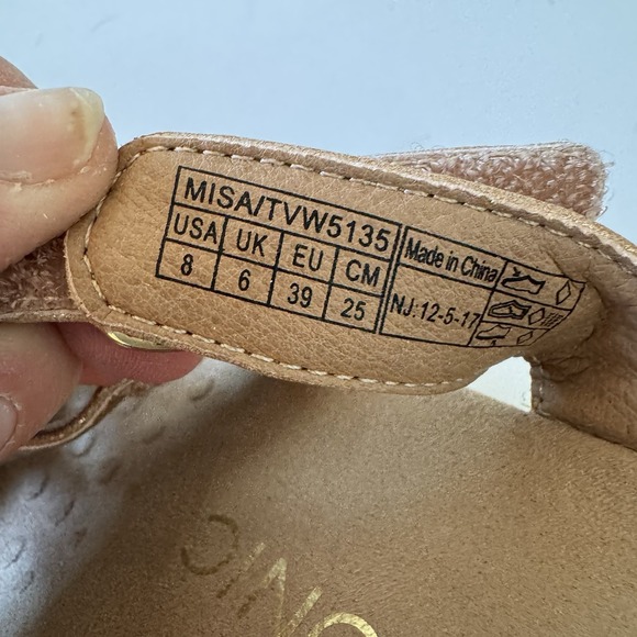 Vionic Misa Rose Gold Women's Size 8  Hook & Loop Slip On Three Strap Sandals - Picture 2 of 13